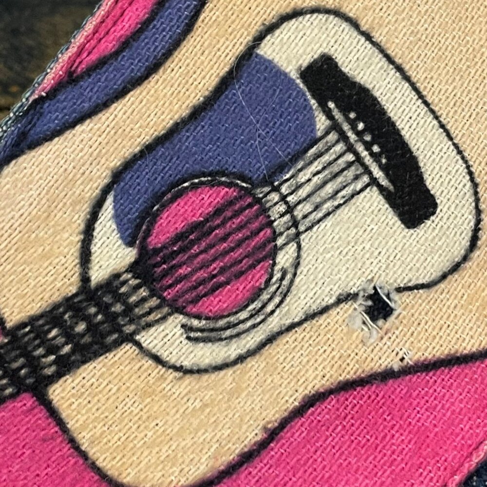 Vintage Elvis Presley Blue Jean Denim Jacket Unique Vibrant Back Print XL - Picture 9 of 16